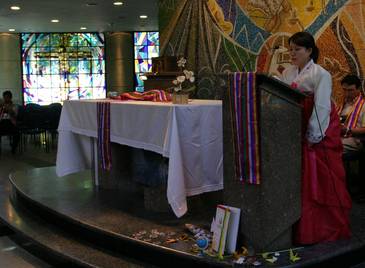 Prayer service for North and South Korea at the WCC 9th Assembly. © Paulino Menezes/WCC